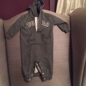 Polo onesie with hood 6 to 7 month
